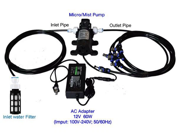 Low Pressure Mist Nozzle System